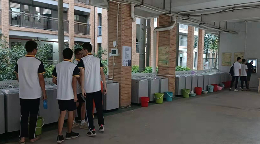 好評續(xù)單！江門一中學校持續(xù)追加共享洗衣機！