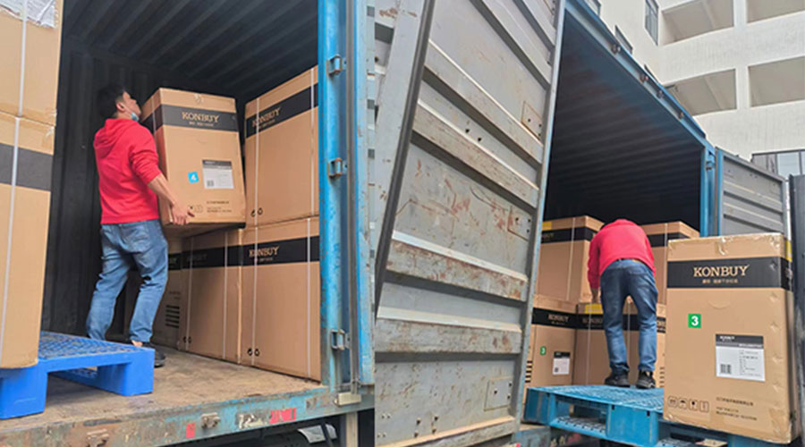 整裝待發(fā)！客戶50臺衣物烘干機裝柜完畢