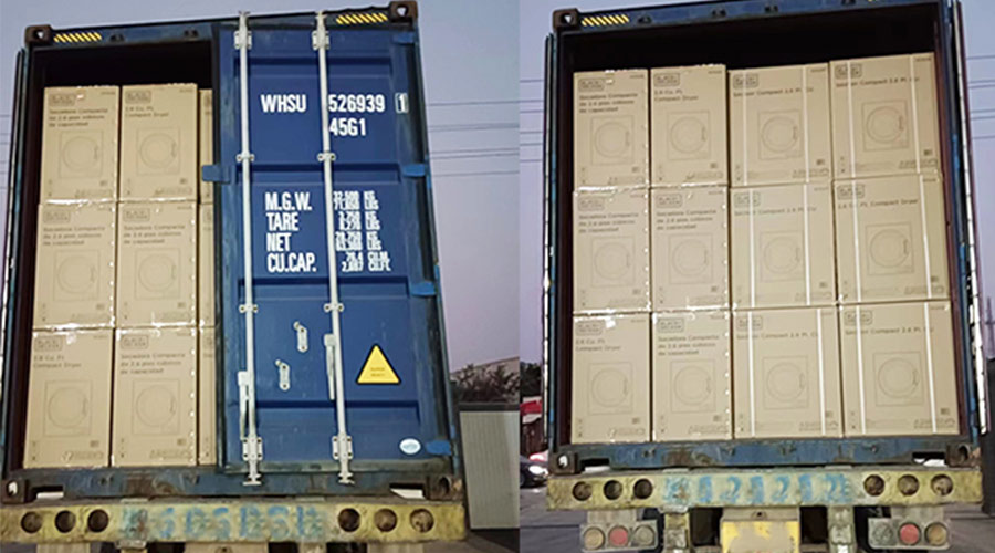 不分晝夜！完成客戶滾筒衣服烘干機發(fā)貨是職責(zé)所在