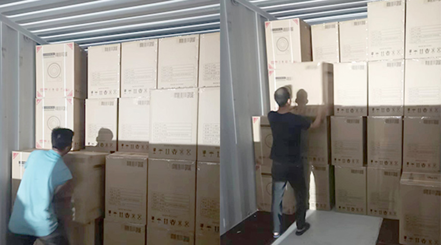 裝柜日常！日本客戶Sentern滾筒干衣機順利出貨