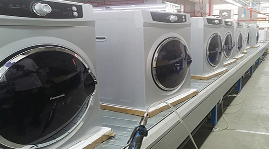 客戶松下大容量滾筒衣服烘干機正有序進(jìn)行生產(chǎn)