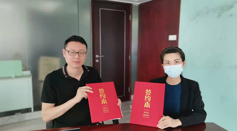 祝賀！金環(huán)電器與寧波某品牌電商客戶再次合作，簽約成功！