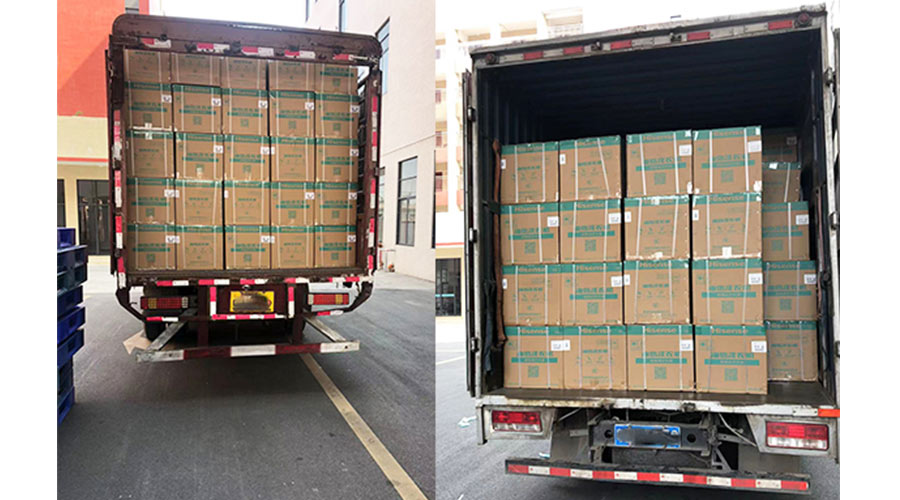 實況圖！金環(huán)電器完成國內(nèi)某知名品牌迷你洗衣機裝柜發(fā)貨