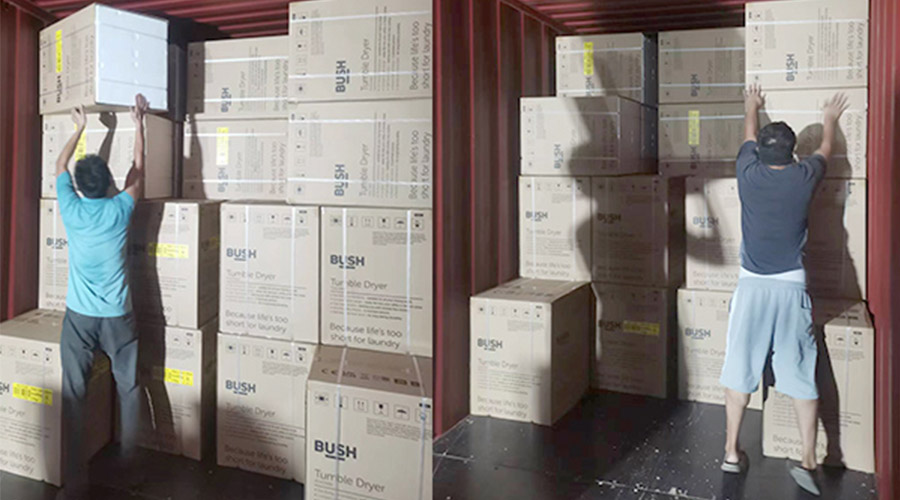 各司其職合力做好英國Argos客戶衣物烘干機(jī)出貨任務(wù)！