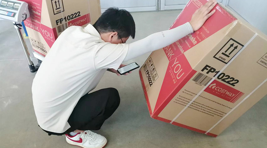 實況直擊！客戶北美COSTWAY開展衣物烘干機(jī)驗貨